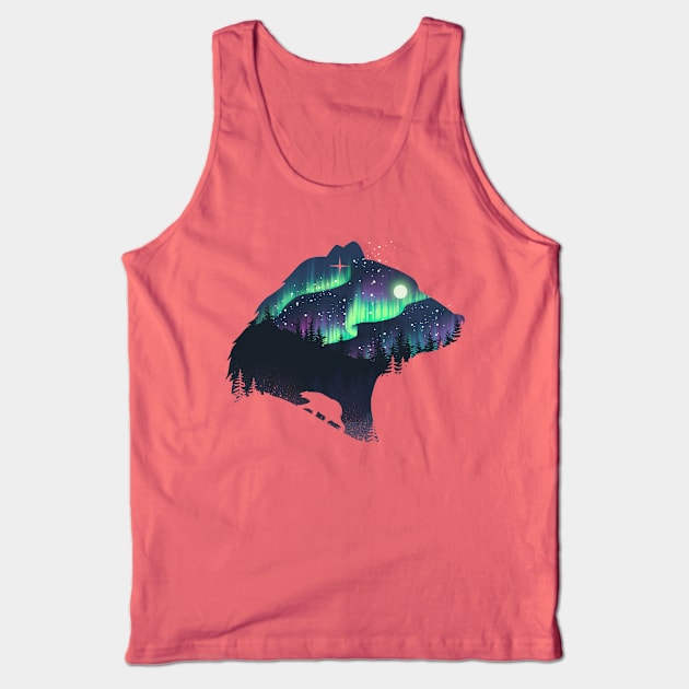 Northern Lights Tank Top by DANDINGEROZZ